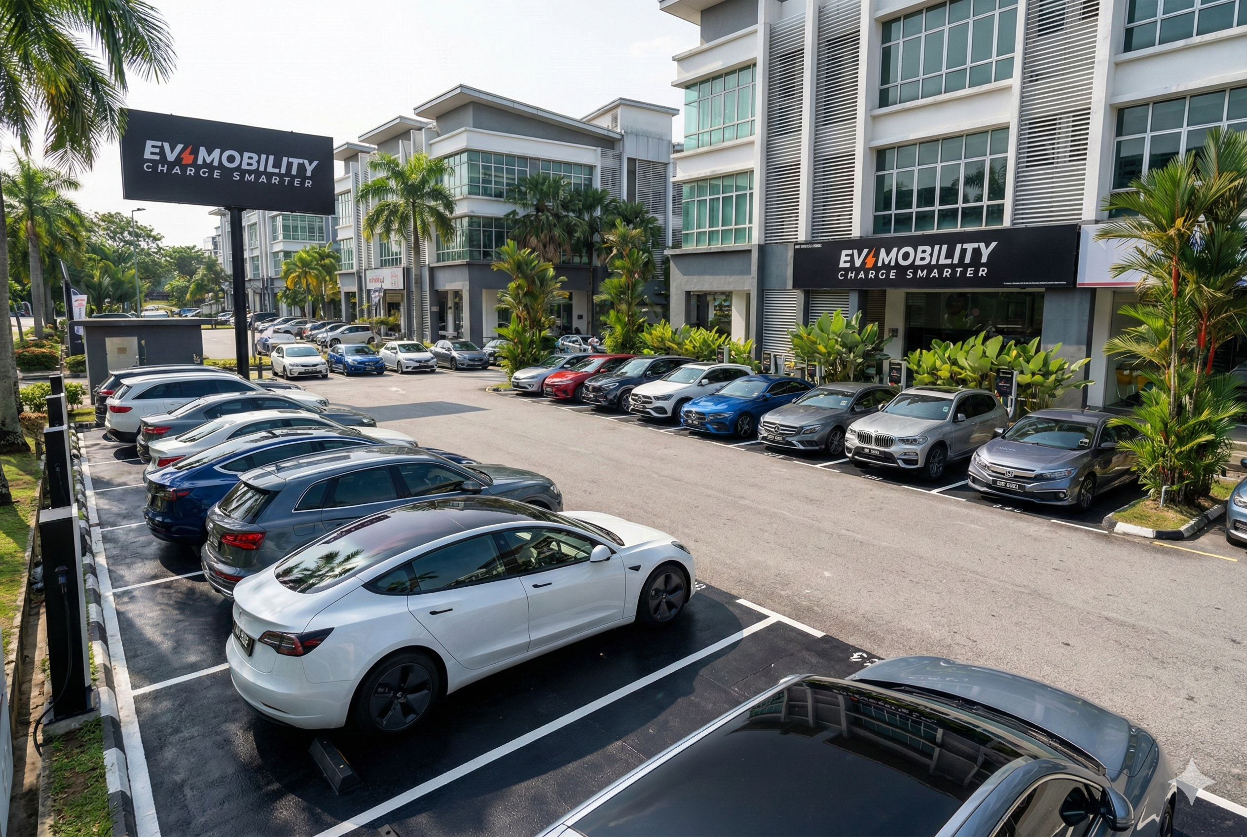 Electric vehicle fleet in commercial environment